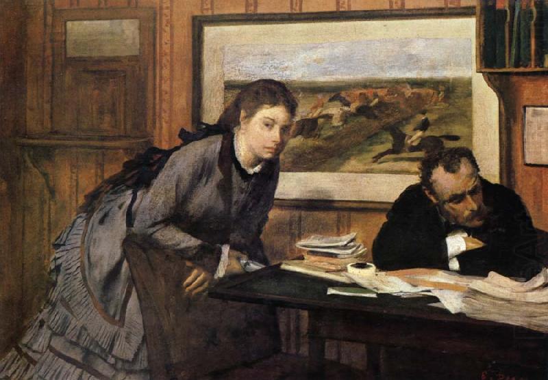 Edgar Degas feel wronged and act rashly china oil painting image